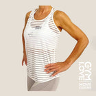 GymLove Shirt Mesh Weiss