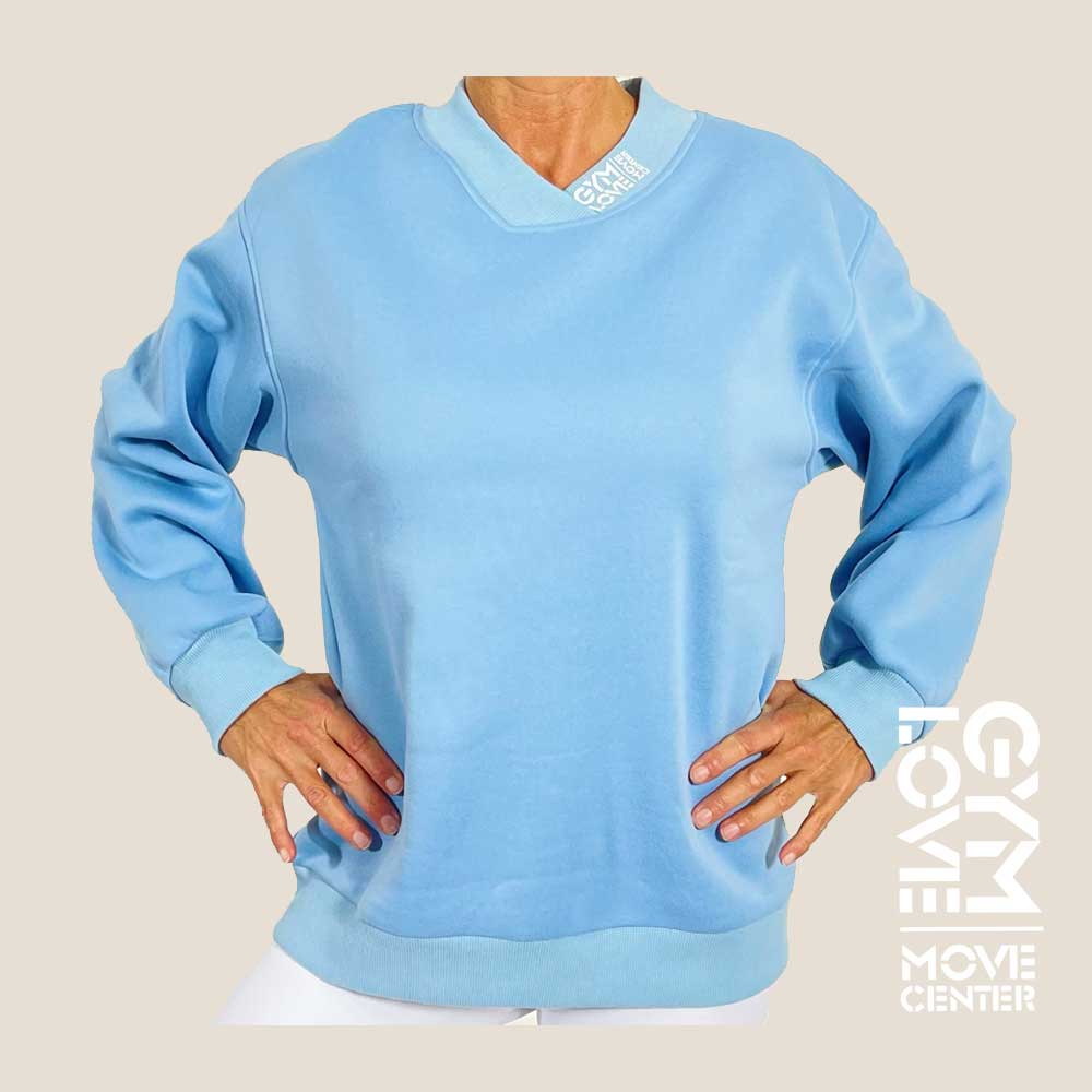 GymLove Sweater Oversized Blau